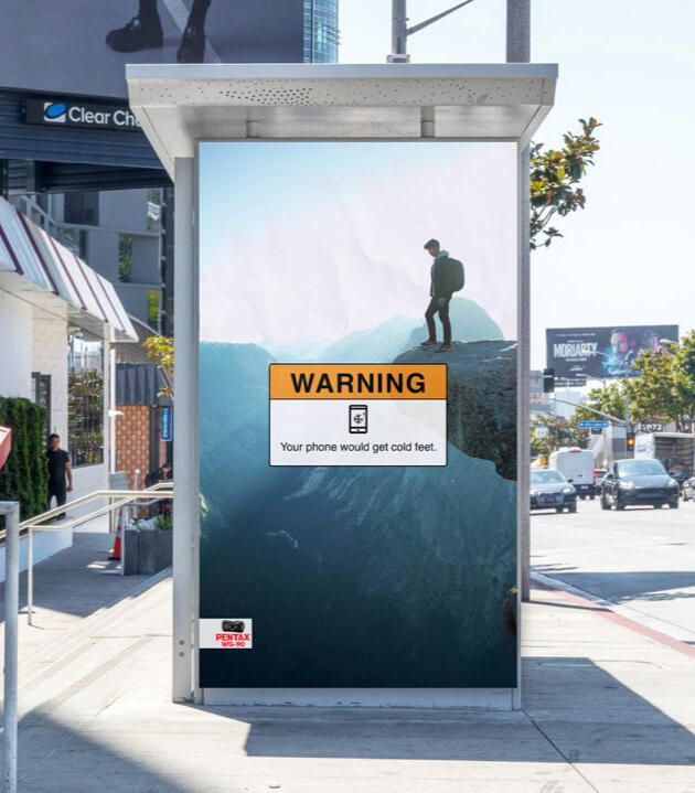 Cold feet transit ad